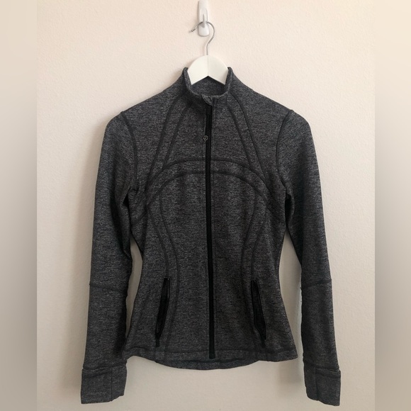 lululemon athletica Jackets & Coats Lululemon Zip Up Define Jacket In Heathered Black Poshmark